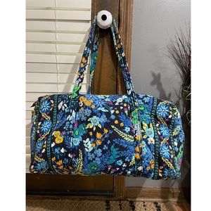 Vera Bradley large duffle bag in Midnight Blues